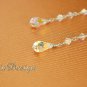 Swarovski Crystal Wedding Sterling Silver Bridal Earrings Bride Bridesmaid Gift Long Chain Teardrop