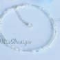 Swarovski Crystal Sterling Silver Bridal Anklet for Wedding Bride / Gift to Bridesmaid