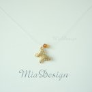 Swarovski Crystal Floating Illusion Golden Butterfly Bridal Necklace Bride Gift to Bridesmaid