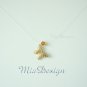 Swarovski Crystal Floating Illusion Golden Butterfly Bridal Necklace Bride Gift to Bridesmaid