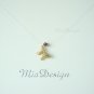 Swarovski Crystal Floating Illusion Golden Butterfly Bridal Necklace Gift to Bridesmaid - Ruby Red