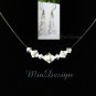 Swarovski Crystal Floating Illusion Necklace & Earrings Bridal Set Bride / Gift to Bridesmaid