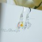 Swarovski Crystal Floating Illusion Necklace Earrings Wedding Set for Gift to Bridesmaid