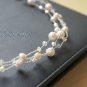 Swarovski Crystal and Pearl Bridal Hair Vine 32 inches Long