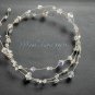 Long 32" Single Strand Bridal Hair Vine Swarovski Clear ab Crystal Wedding Bride or Bridesmaids
