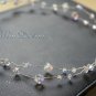 Long 32" Single Strand Bridal Hair Vine Swarovski Clear ab Crystal Wedding Bride or Bridesmaids