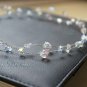 Long 32" Single Strand Bridal Hair Vine Swarovski Clear ab Crystal Wedding Bride or Bridesmaids