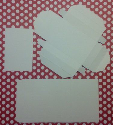 50 Small Blank Non-Assembled DIY White Matchbox - assemble yourself