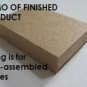Sample One Small Blank Kraft DIY Matchbox - NON-ASSEMBLED (FREE SHIPPING US ONLY)