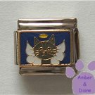 Angel Cat Italian Charm - Kitten with Wings and a Halo
