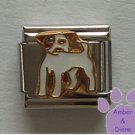 Jack Russell Terrier Dog Italian Charm full body facing left