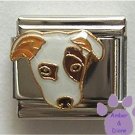 Jack Russell Terrier Italian Charm with Large Eye Patch