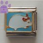 Cute White Pet Mouse Italian Charm
