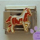 Pinto Pony Italian Charm, Brown and White Horse
