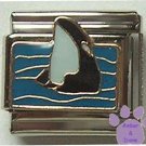Killer Whale Italian Charm *breaking the ocean's surface*