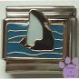 Killer Whale Italian Charm *breaking the ocean's surface*