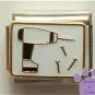 Drill and Screws Italian Charm for Construction and Repair
