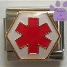 Star of Life Medical Symbol Italian Charm - Hospital Sign
