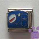 Stethoscope and White Nurse's Cap Italian Charm on blue