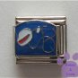 Stethoscope and White Nurse's Cap Italian Charm on blue
