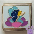 Fairy Child on Purple Flower Italian Charm Megalink