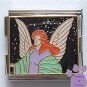 Majestic Angel Italian Charm Megalink in black glitter sky