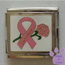 Pink Ribbon Survivor and Rose Megalink Italian charm
