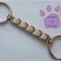 Shiny Silver Italian Charm Key Chain Keyloop both ends same size