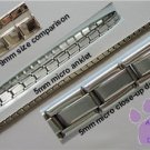 Shiny Silvertone Italian Charm Micro Starter Anklet - 39 Links