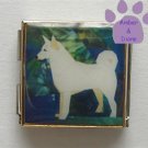 Canaan Dog or White Husky Custom Photo Italian Charm Megalink