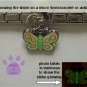 Butterfly Dangle Glow Slider 5mm Italian Charm - Color Changer