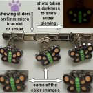 Butterfly Dangle Mood & Glow Slider 5mm Italian Charm Color Change