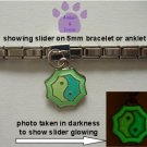 Yin Yang Dangle Glow Slider 5mm Italian Charm - Color Changer