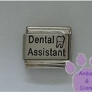 Dental Assistant Laser Italian Charm with a Molar Tooth
