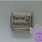 Dental Assistant Laser Italian Charm with a Molar Tooth