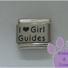 I Love Girl Guides Laser Italian Charm