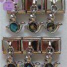 Paua Shell Squirrel Dangle Italian charm
