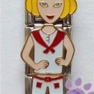 Little Girl Triple Link Italian Charm - sailor suit