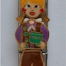 Triple Link Blond Brownie Girl with Cookies Italian Charm