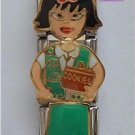 Triple Link Girl Scout Italian Charm Cookies with Black Hair