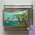 Beautiful Tropical Island Paradise Italian Charm with sailboat