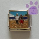 Romantic Walk on the Beach Italian Charm Couple Holding Hands