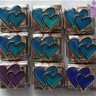 Double Heart Mood Italian Charm changes color with your moods