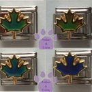 Ultraviolet UV Maple Leaf Italian Charm Changes colors
