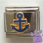 Blue Anchor Italian Charm for Boater, Sailor or Yachtsman