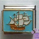 Old Sailing Vessel in Full Sail Italian Charm Tall Ship