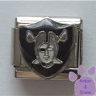 Oakland Raiders Symbol Italian Charm