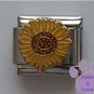 Large Yellow Sunflower Italian Charm for a gardener "Adoration"
