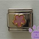 Pink Shimmer Flower Italian Charm