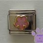 Pink Shimmer Flower Italian Charm